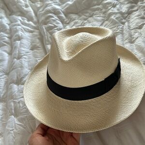 Woven straw Panama style  hat